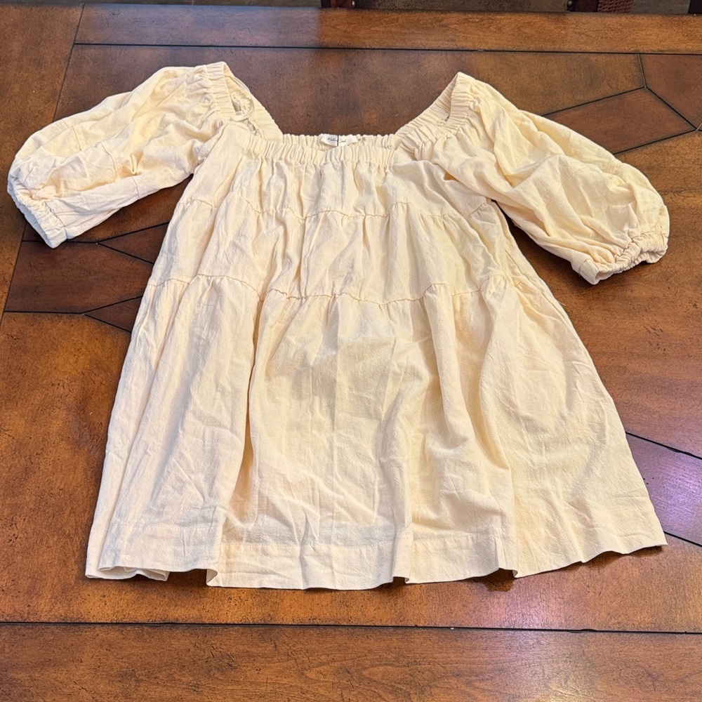 Mustard Seed Cream Textured Top